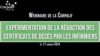 Expérimentation : certificats de décès rédigés par les infirmiers