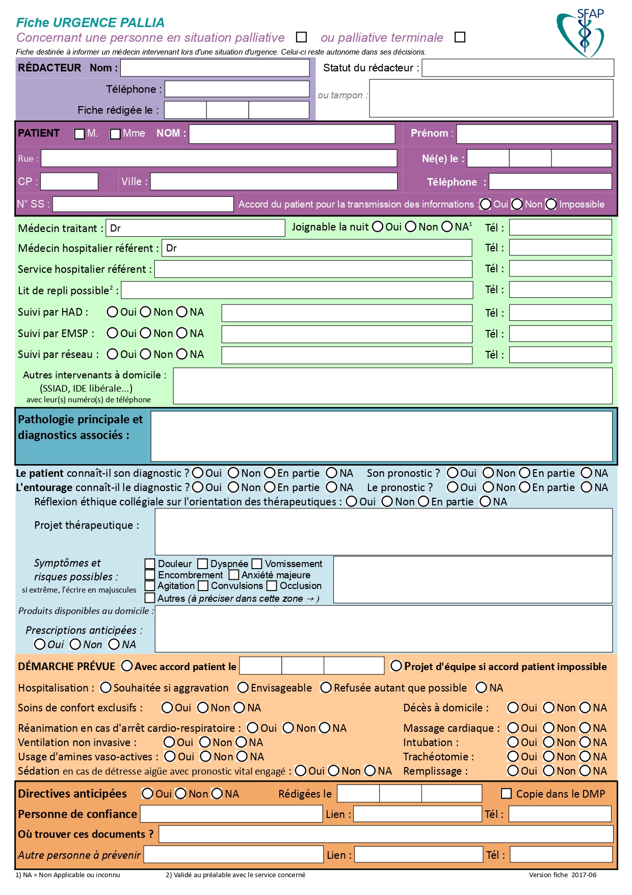 Fiche Urgence Pallia SFAP